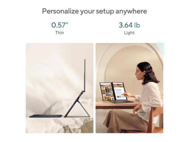 ASUS - Zenbook Duo Dual 14" 3K OLED Touch Laptop - Evo Intel Core Ultra 9 285H with 32GB RAM - Intel Arc Graphics - 1TB SSD - Inkwell Gray - image 7