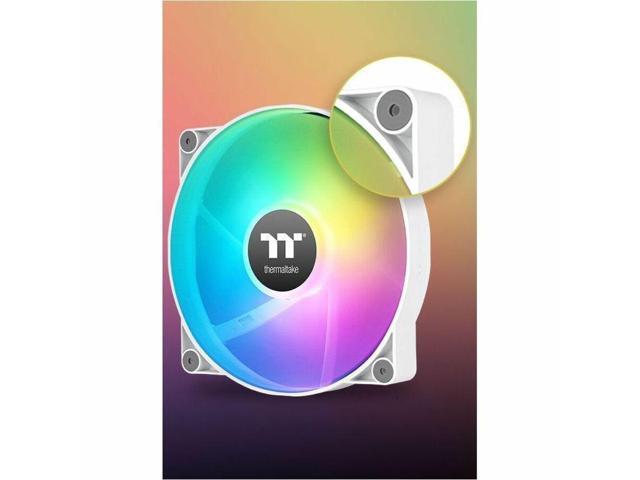 Thermaltake - CT200 ARGB PWM 200mm Computer Case Fan with Hydraulic Bearing (Single Pack) - White - image 3