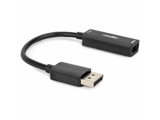 Rocstor DisplayPort to HDMI Adapter - 4K DP to HDMI Converter - UHD 4K 60Hz - 1 x 20-pin DisplayPort 1.4 Digital Audio/Video - Male - 1 x 19-pin...
