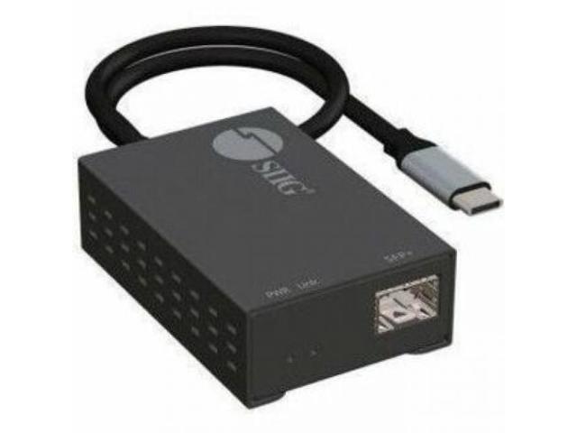 SIIG USB-C to SFP Fiber Gigabit Ethernet Adapter - TAA compliant - USB-C to SFP Gigabit Ethernet adapter allows you to quickly add a SFP Fiber...