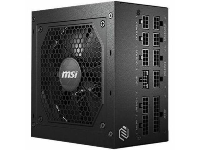 MSI MAG 850W Power Supply - Internal - 120 V AC, 230 V AC Input - 5 V DC, 3.3 V DC, 12 V DC, -12 V DC, 5 V SB Output - 850 W - Active PFC - 1 +12V...