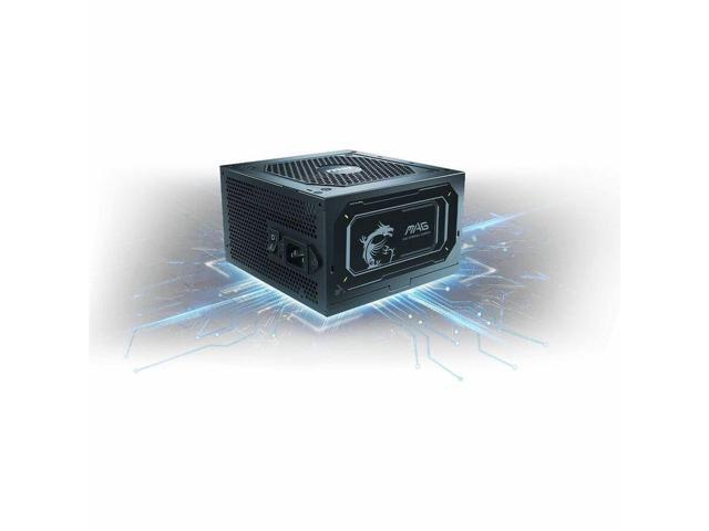 MSI MAG 850W Power Supply - Internal - 120 V AC, 230 V AC Input - 5 V DC, 3.3 V DC, 12 V DC, -12 V DC, 5 V SB Output - 850 W - Active PFC - 1 +12V...