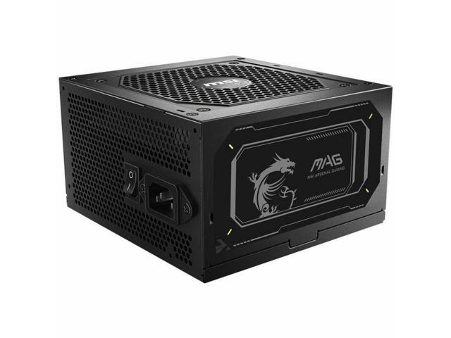 MSI MAG 750W Power Supply - Internal - 120 V AC, 230 V AC Input - 5 V DC, 3.3 V DC, 12 V DC, -12 V DC, 5 V SB Output - 750 W - Active PFC - 1 +12V...