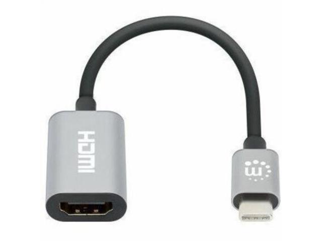 Manhattan 4K@60Hz USB-C to HDMI Adapter - 1 x 24-pin USB 3.2 Type C - Male - 1 x 19-pin HDMI Digital Audio/Video - Female - 3840 x 2160 Supported -...