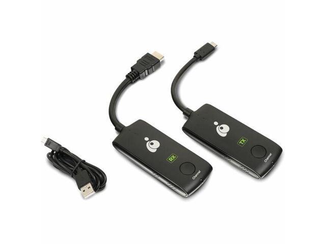 IOGEAR 4K USB-C to HDMI Video Wireless Transmitter and Receiver Kit - 3 x USB - 1 x HDMI Out - 1080p, 720p - 4K - 3840 x 2160 - Home Theater,...