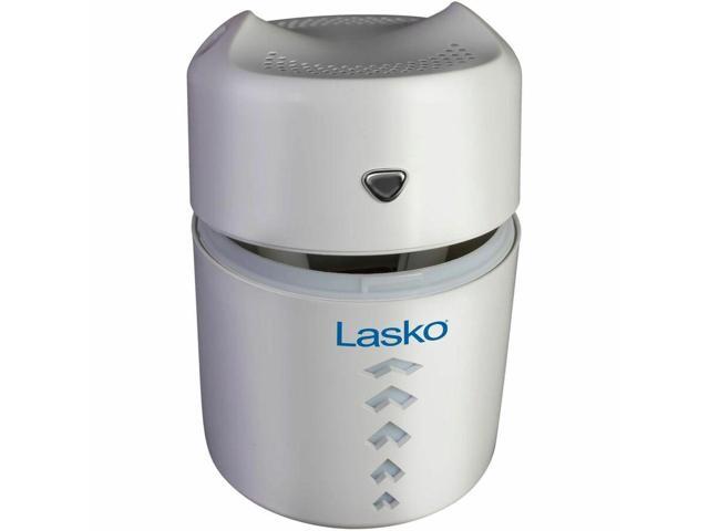 Lasko Ultrasonic Personal Cool Mist Humidifier with Nightlight, UH150, White - Dual Mist, Cool Mist, Ultrasonic - 13.53 fl oz Tank - 190 Sq. ft. -...