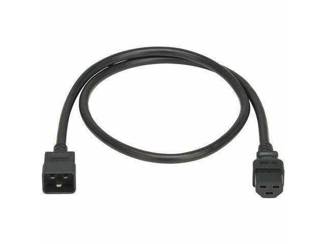 Eaton Tripp Lite Series Power Cord, C20 to C21 - Heavy-Duty, 20A, 250V, 12 AWG, 5 ft. (1.5 m), Black