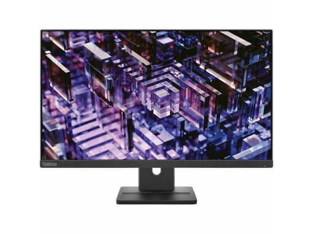 Lenovo - ThinkVision 23.8" IPS LED QHD (2560x1440) 100Hz Monitor (HDMI, DP) w/Speakers - Black - image 9