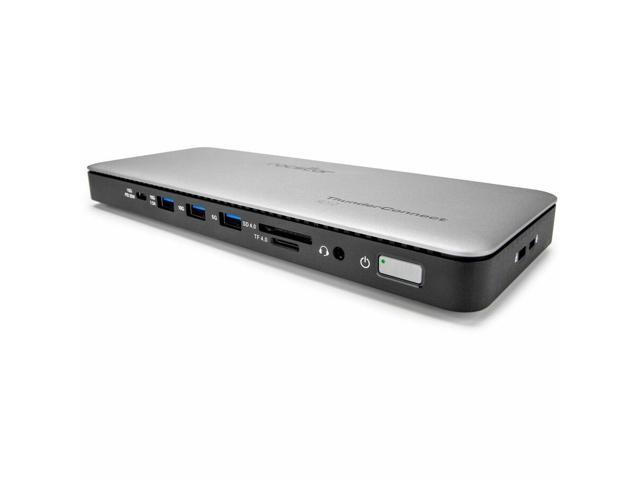 Rocstor ThunderConnect RD12 Thunderbolt 4 Multi-Display Docking Station - Locking Slots - for Desktop PC/Notebook/Mobile...