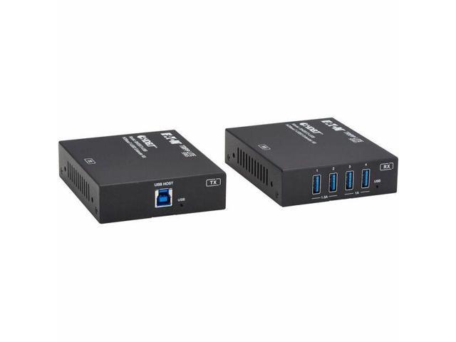 Eaton Tripp Lite Series HDBaseT-USB3 over Cat6a Extender Kit - 4 USB-A 3.2 Gen 1 Ports - PoC, RS-232 - Up to 328 ft. (100 m) -2 x Network (RJ-45) -...