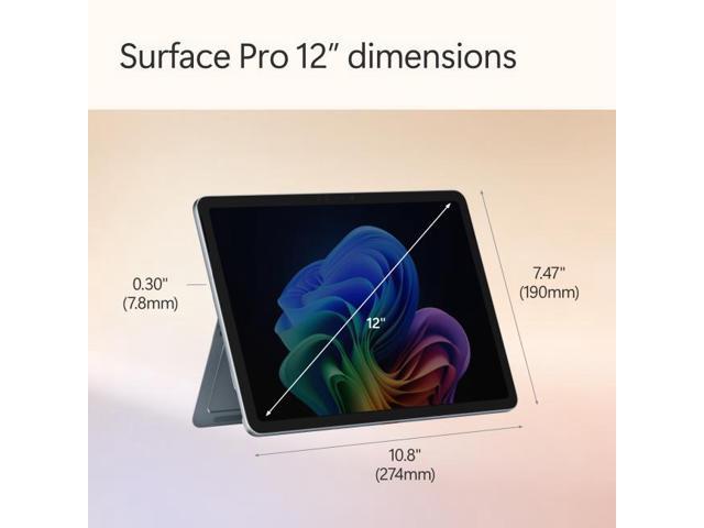 Microsoft - Surface Pro - Copilot+ PC - 12" Touchscreen - Snapdragon X Plus - 16GB Memory - 512GB UFS - Device Only - Ocean - image 8