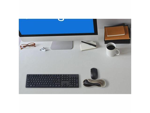 Kensington Slim Duo Gel Mouse/Trackball Wrist Rest - 0.87' x 7.56' x 2.83' Dimension - Gray, Black - Gel - Strain Resistant - Mouse - Retail - 1