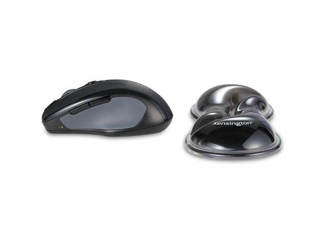Kensington Slim Duo Gel Mouse/Trackball Wrist Rest - 0.87' x 7.56' x 2.83' Dimension - Gray, Black - Gel - Strain Resistant - Mouse - Retail - 1