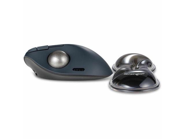 Kensington Slim Duo Gel Mouse/Trackball Wrist Rest - 0.87' x 7.56' x 2.83' Dimension - Gray, Black - Gel - Strain Resistant - Mouse - Retail - 1