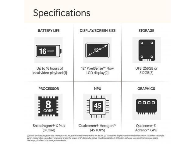 Microsoft - Surface Pro - Copilot+ PC - 12" Touchscreen - Snapdragon X Plus - 16GB Memory - 512GB UFS - Device Only - Platinum - image 4