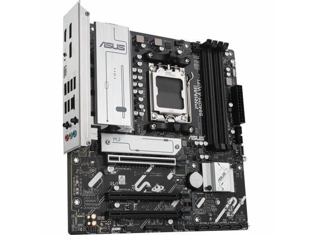 ASUS PRIME B840M-A WIFI-CSM AMD AM5 B840 mATX motherboard, Advanced AI Ready, DDR5, PCIe 4.0 Ready, three M.2 slots, Wi-Fi 6E, 2.5Gb LAN,...