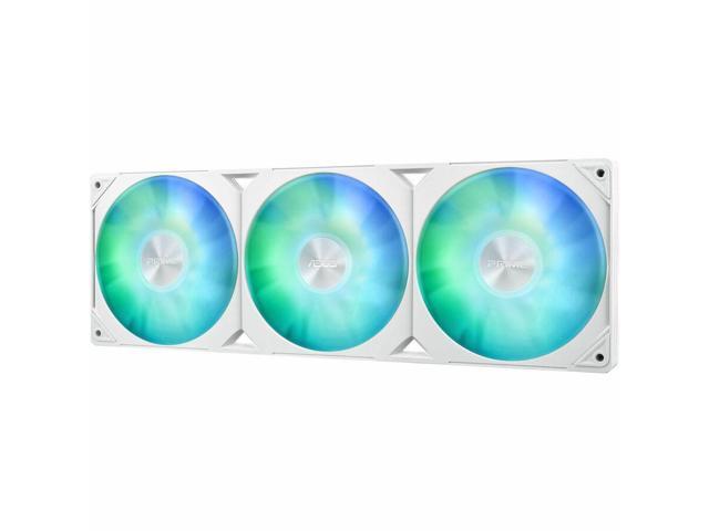 Asus Prime LC 360 ARGB White Edition Cooling Fan/Radiator/Water Block/Pump - 3 x Fan(s) - 75.70 CFM Maximum Airflow - 2200 rpm - Liquid Cooler...
