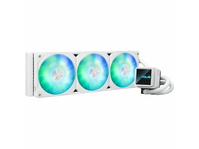Asus Prime LC 360 ARGB White Edition Cooling Fan/Radiator/Water Block/Pump - 3 x Fan(s) - 75.70 CFM Maximum Airflow - 2200 rpm - Liquid Cooler...