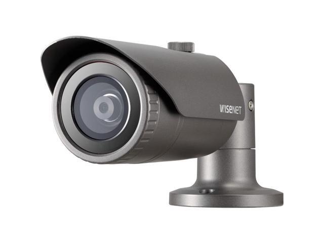 Wisenet QNO-7012R 4 Megapixel Outdoor Network Camera - Color - Bullet - Dark Gray - 65.62 ft Infrared Night Vision - H.265, H.264, H.265M, H.264M,...
