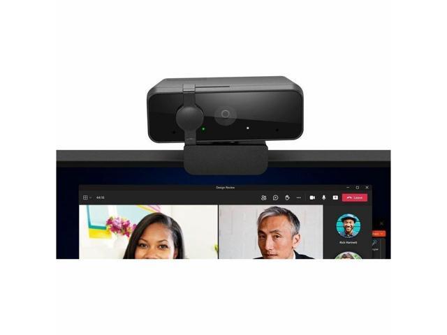 Lenovo Essential Webcam - 30 fps - Black - USB 2.0 Type A - Full HD - 1920 x 1080 Video - 85° Angle - Tripod Mount - Microphone - Windows 10,...