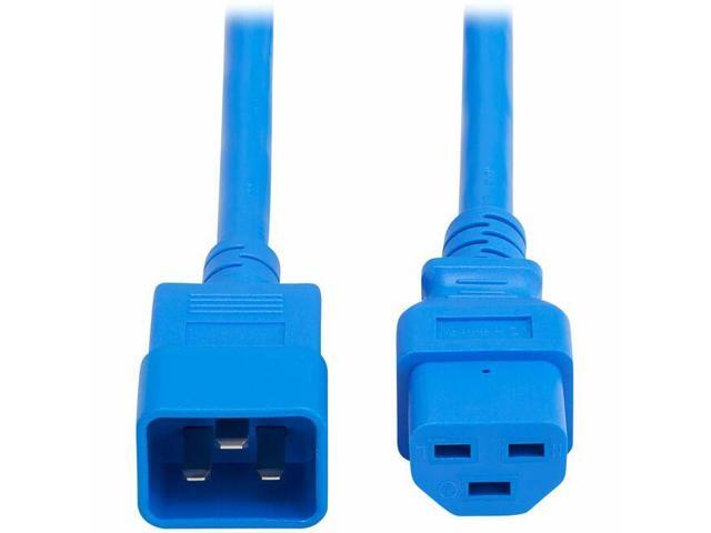 Eaton Tripp Lite Series Power Cord, C20 to C21 - Heavy-Duty, 20A, 250V, 12 AWG, 4 ft. (1.2 m), Blue - For Network Switch, PDU, UPS, Switch, Server,...