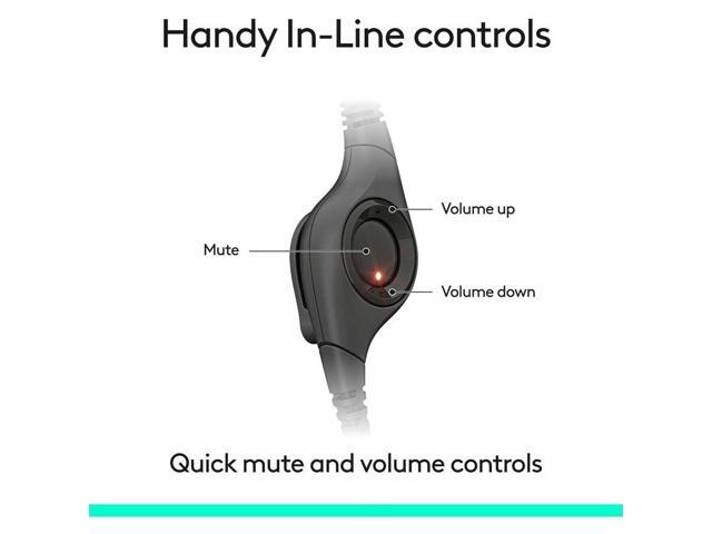 Logitech - H390 Wired USB-C On-Ear Stereo Headphones with Noise Canceling Microphone - Black - image 7