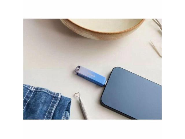 SanDisk - Creator Phone Drive 256GB USB Type C and Lightning connectors - Blue - image 6