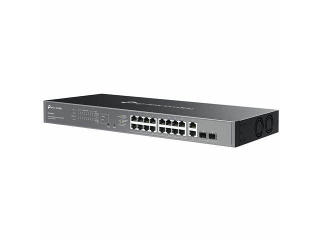 TP-Link Omada 20-Port Gigabit Easy Managed Switch with 16-Port PoE+ - 18 Ports - Manageable - Gigabit Ethernet - 10/100/1000Base-T, 1000Base-X - 2...