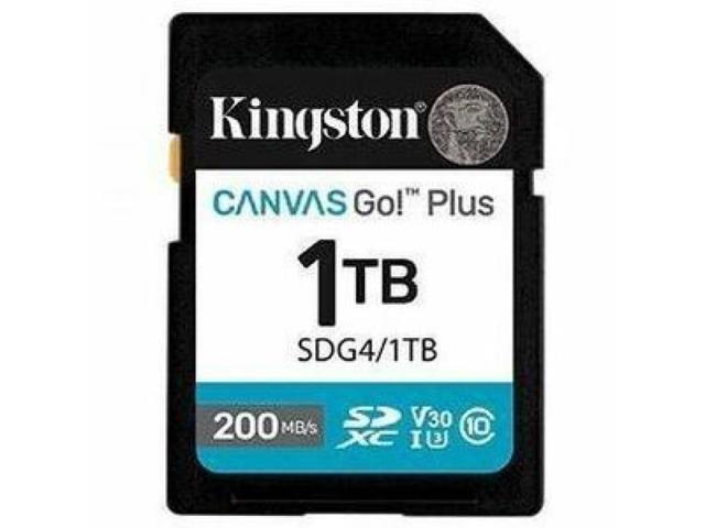 Kingston SDXC Canvas Go Plus (SDG4) Flash Memory Card 1TB
