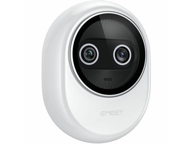 EMEET Piko+ (White) - Dual-lens Webcam with one 4K 1/2.55' Sony Lens and one AI Assist Lens, Boosting color accuracy, face recognition, and 300ms...