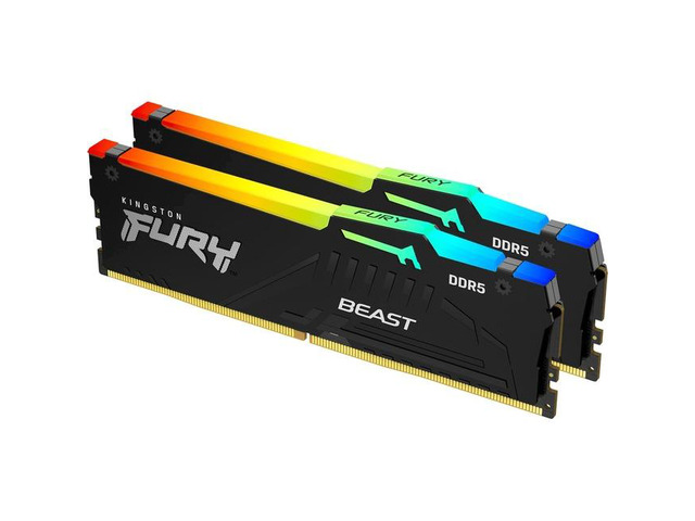 Kingston FURY Beast 64GB (2 x 32GB) 288-Pin PC RAM DDR5 5200 (PC5 41600) Memory (Desktop Memory) Model KF552C40BBAK2-64