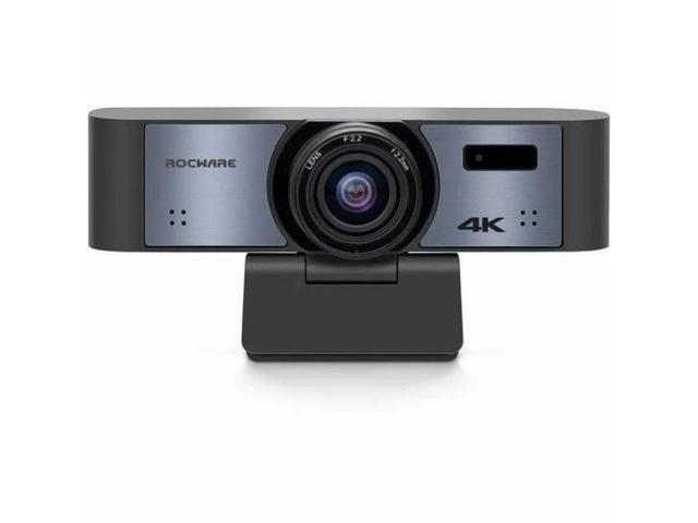 ROCWARE RC16 Webcam - 8.3 Megapixel - 30 fps - USB 3.0 Type C - 4K - 3840 x 2160 Video - CMOS Sensor - 110° Angle - 8x Digital Zoom - Microphone -...