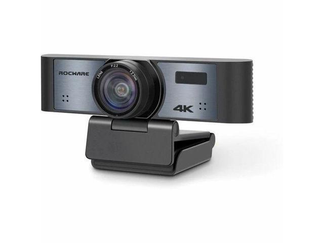 ROCWARE RC16 Webcam - 8.3 Megapixel - 30 fps - USB 3.0 Type C - 4K - 3840 x 2160 Video - CMOS Sensor - 110° Angle - 8x Digital Zoom - Microphone -...