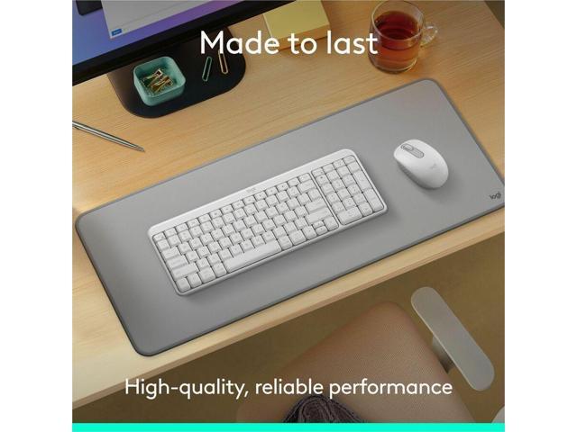 Logitech - MK250 Full-size Bluetooth Wireless Keyboard and Mouse Combo for Windows/MacOS with Fast & Easy Connectivity - Off-White - image 5
