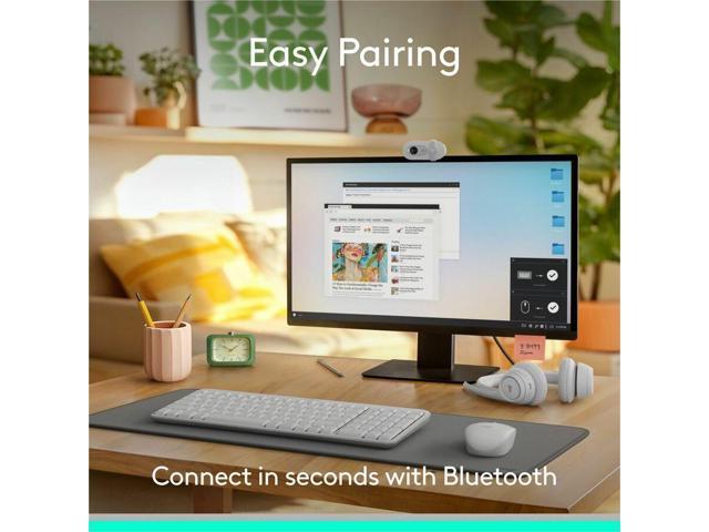 Logitech - MK250 Full-size Bluetooth Wireless Keyboard and Mouse Combo for Windows/MacOS with Fast & Easy Connectivity - Off-White - image 6