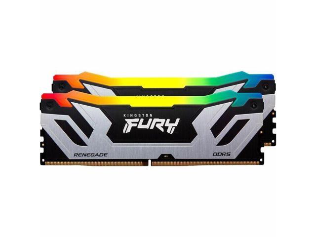 Kingston FURY Renegade RAM Module - 48 GB (2 x 24GB) - RGB - DDR5-8800/PC-70400 DDR5 SDRAM - 8800 MHz Single-rank Memory - CL42 - 1.40 V - On-die.