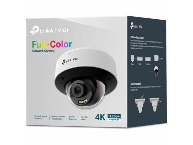 VIGI InSight S285 8 Megapixel 4K Network Camera - Color - Dome - 98.43 ft Infrared/Color Night Vision - H.265+, H.265, H.264, H.264+, H.264H,...