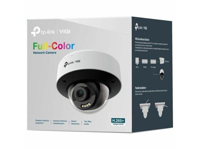 VIGI InSight S245 4 Megapixel Network Camera - Color - Dome - 98.43 ft Infrared/Color Night Vision - H.265+, H.265, H.264, H.264+, H.264H, H.265M -...