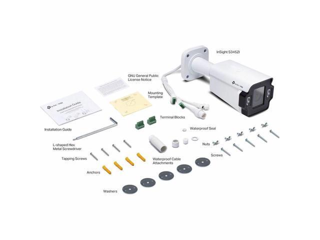 VIGI InSight S345ZI 4 Megapixel Outdoor Network Camera - Color - Bullet - 196.85 ft Infrared Night Vision - H.265+, H.265, H.264, H.264+, H.264H,...