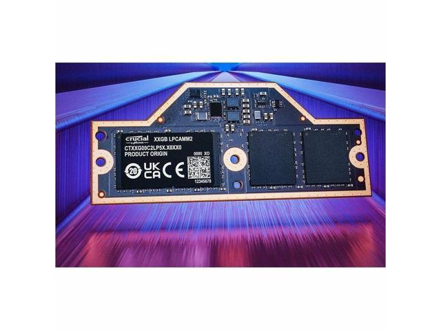 Crucial 64GB LPCAMM2 - 644pin LPDDR5X- 7500 Memory For Notebook - DDR5-7500/PC5-60000 LPDDR5X Model CT64G75C2LP5X