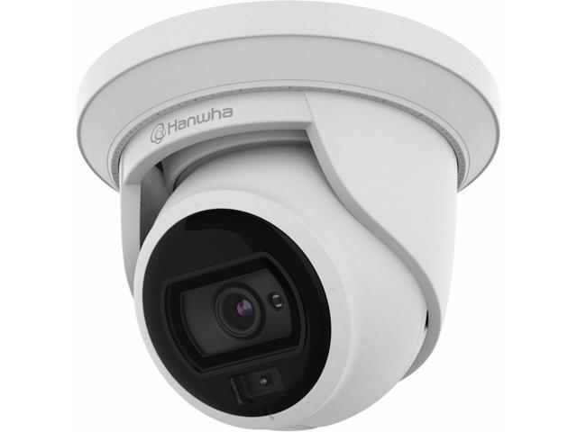 Wisenet 4 Megapixel Network Camera - Color - Turret - White - H.265, H.264, MJPEG - 3 mm Fixed Lens - 30 fps - IP66