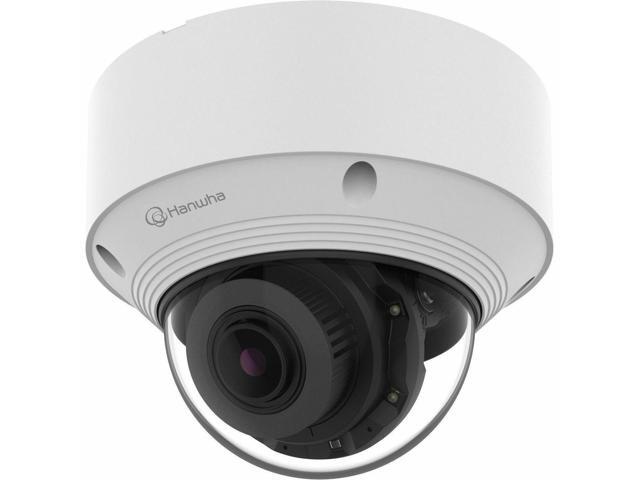 Hanwha QNV-C8083R 5 Megapixel Outdoor Network Camera - Color - Dome - White - 98.43 ft Infrared Night Vision - H.265, H.265M, H.265H, H.264,...