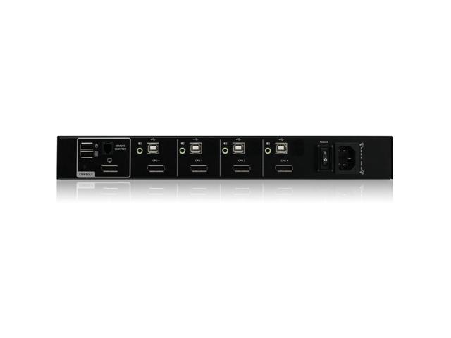 IOGEAR 4-Port Single View DisplayPort KVM Switch w/Audio