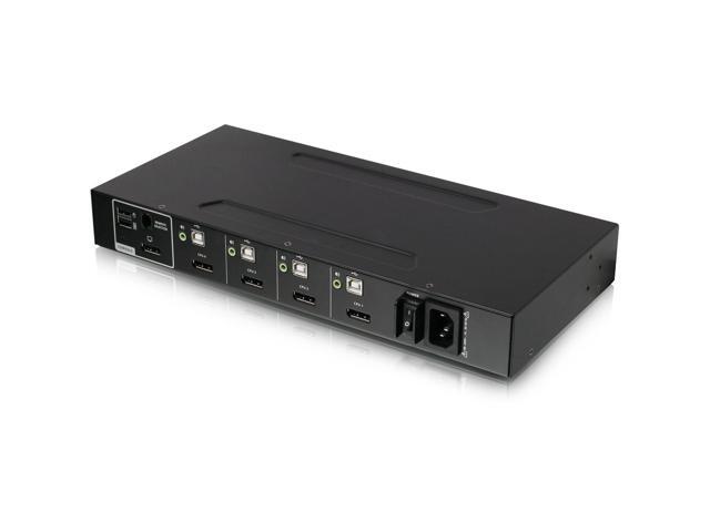 IOGEAR 4-Port Single View DisplayPort KVM Switch w/Audio