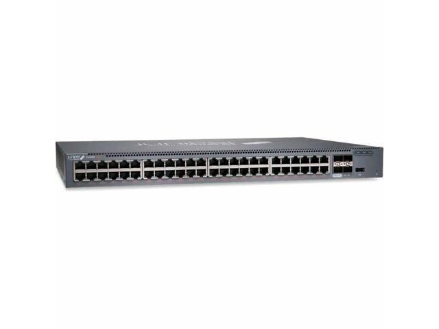 Juniper EX4000 Switch, 48-Port 10/100/1000BaseT PoE+, 4x 1G/10G SFP/SFP+ (optics sold separately) with Standard SW EX4000-48P