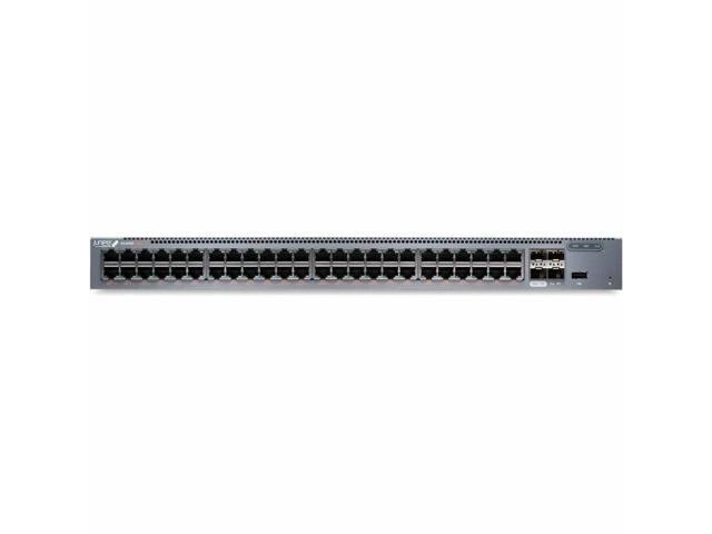 Juniper EX4000 Switch, 48-Port 10/100/1000BaseT PoE+, 4x 1G/10G SFP/SFP+ (optics sold separately) with Standard SW EX4000-48P