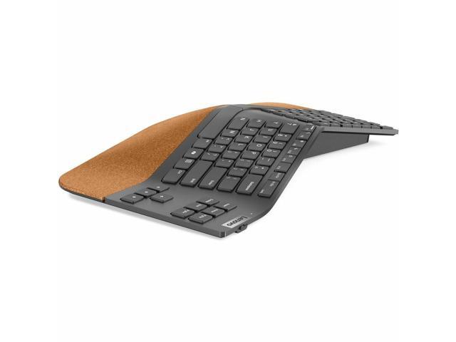 Lenovo Go Wireless Split Keyboard AI - US English - Wireless Connectivity - RF - 2.40 GHz - USB Type A Interface - 88 Key(s) - CoPilot Hot Key(s) -...