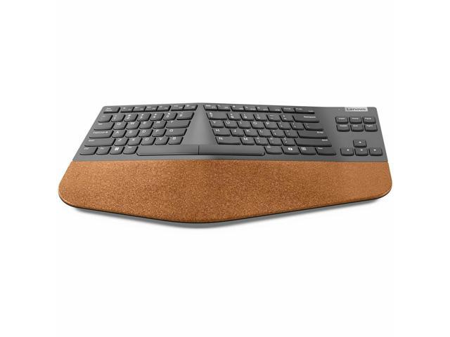 Lenovo Go Wireless Split Keyboard AI - US English - Wireless Connectivity - RF - 2.40 GHz - USB Type A Interface - 88 Key(s) - CoPilot Hot Key(s) -...