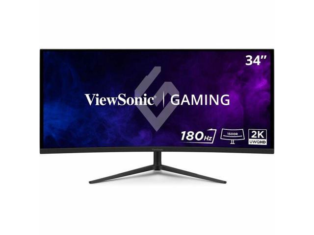 ViewSonic - VX3418C-2K 34 LCD UWQHD 180Hz, FreeSync Premium Curved Gaming Monitor (HDMI, Display Port) - Black - image 9