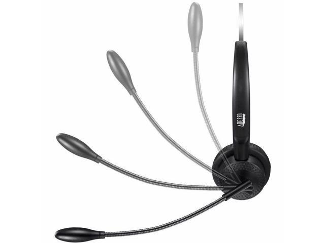 Adesso Xtream P300 Headset - Mono - Mini-phone (3.5mm) - Wired/Wireless - Bluetooth - Over-the-head - Monaural - Supra-aural